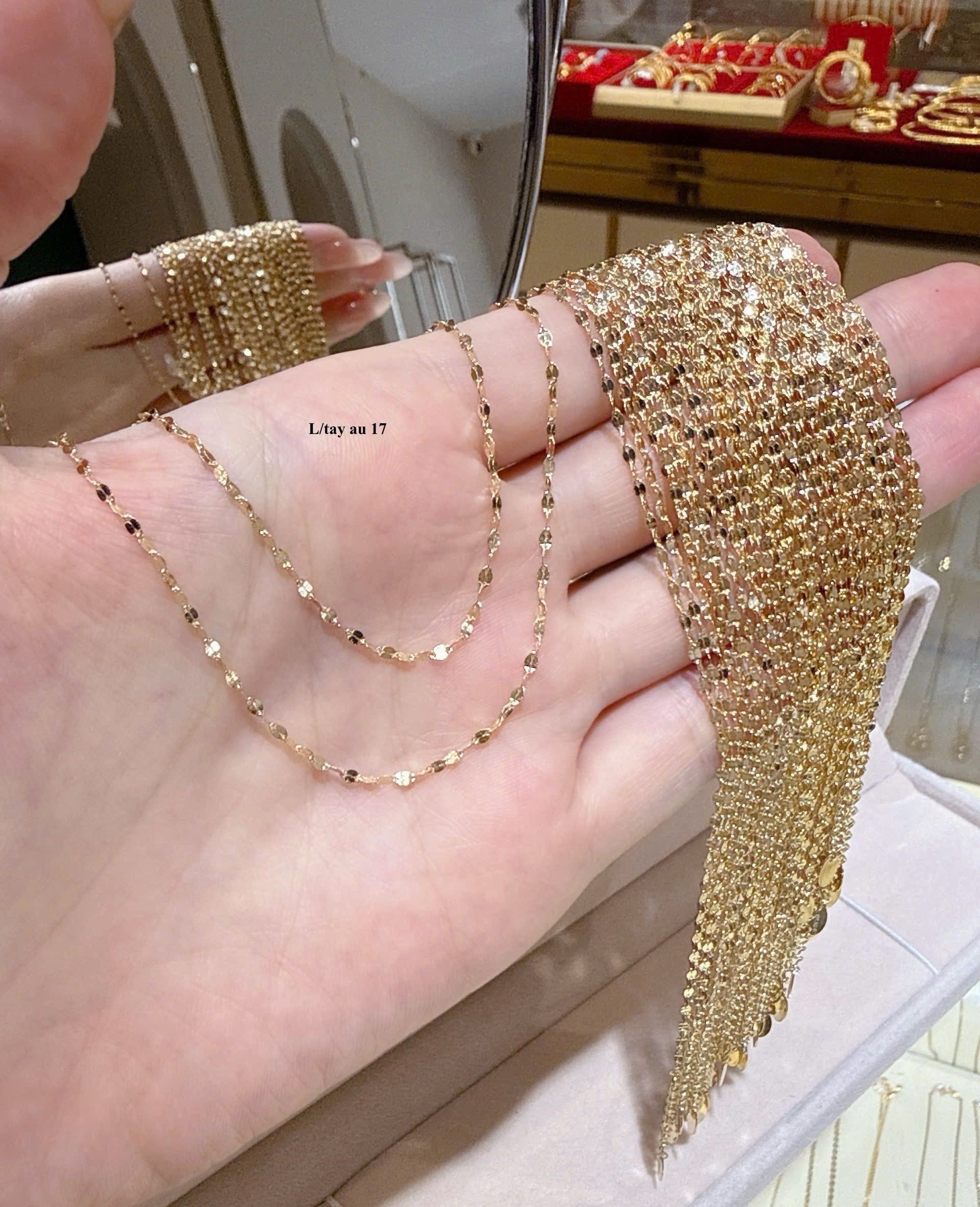 Lắc trơn 10K ý